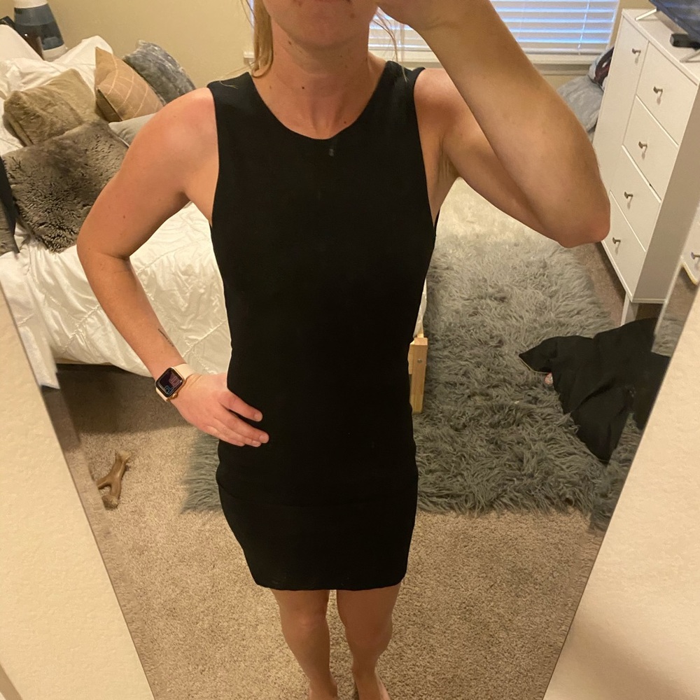 Babaton black pencil dress